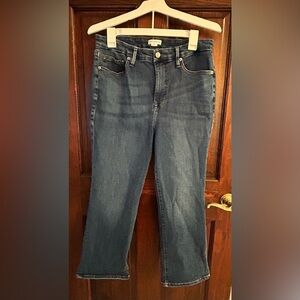 Good American Dark Blue Petite Straight Leg Jeans Size 15